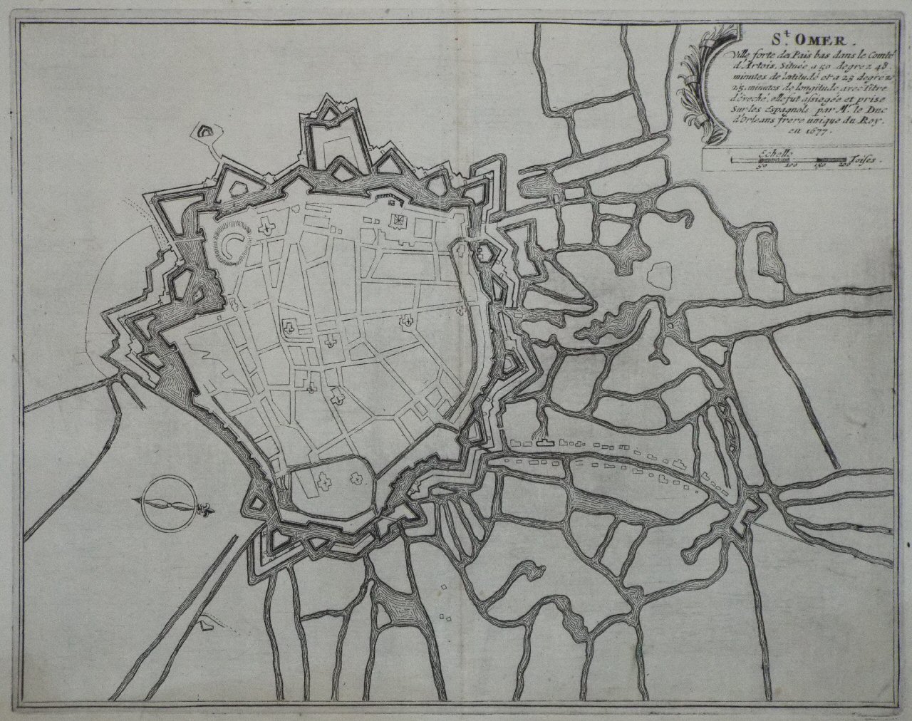 Map of Saint-Omer - Saint-Omer